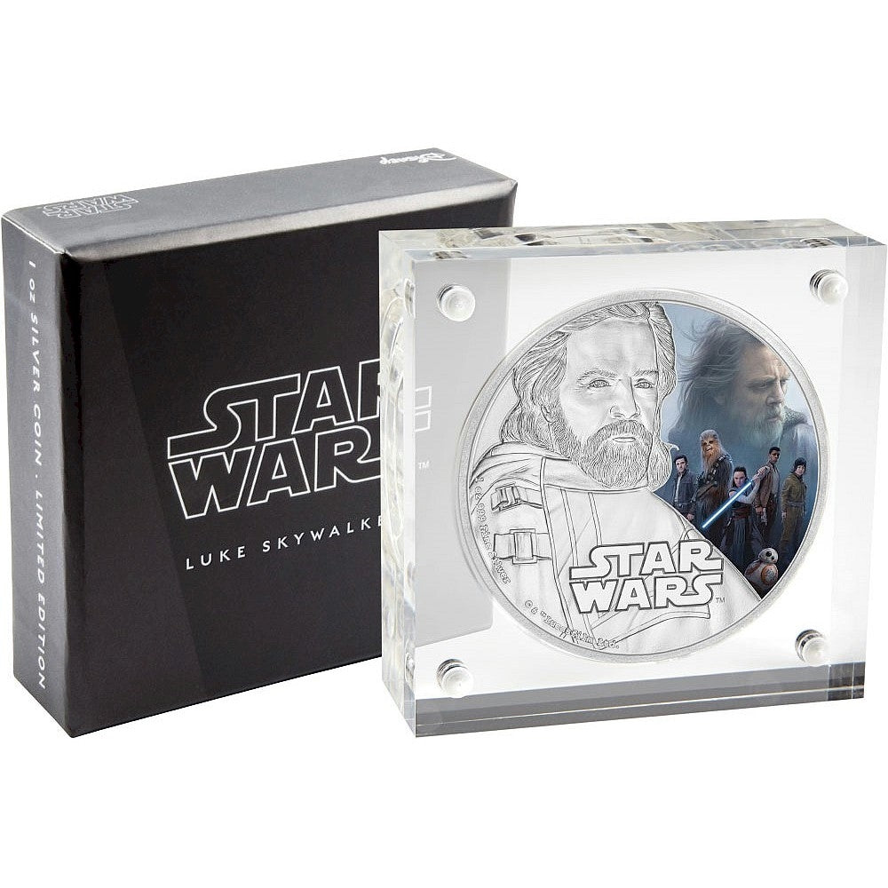 2017 Niue $2 Star Wars: The Last Jedi - Luke Skywalker Fine Silver (No Tax)