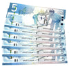 Lot of 6x Sequential 2006 Canada $5 Notes, Jenkins-Carney, 6Pcs