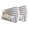 Lot of 10x Consecutive 1973 Canada $1 Notes, Crow-Bouey, 3-letter Prefix, 10Pcs