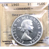 1960 Canada Dollar ICCS Certified PL-66 Heavy Cameo