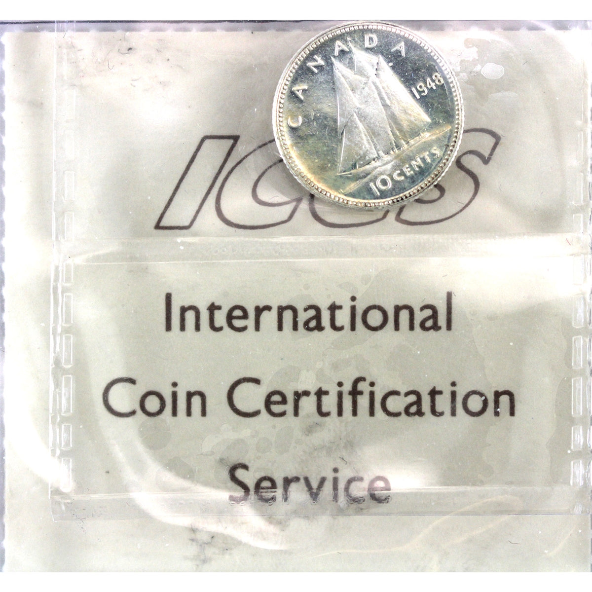 1948 Canada 10-cents ICCS Certified MS62
