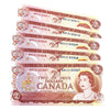 Lot of 5x Sequential BC-47b 1974 Canada $2 Notes, Crow-Bouey, 5Pcs