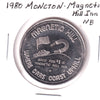 1980 Magnetic Hill Inn, NB, Trade Dollar Token: Where Cars Coast Uphill