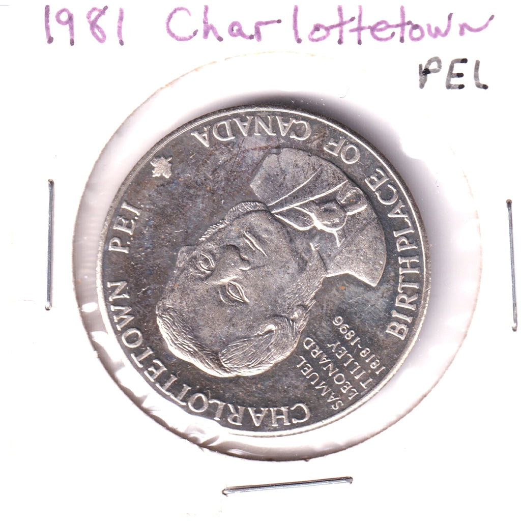 1981 Charlottetown, PEI, Fathers of Confederation Trade Dollar: Samuel Leonard Tilley