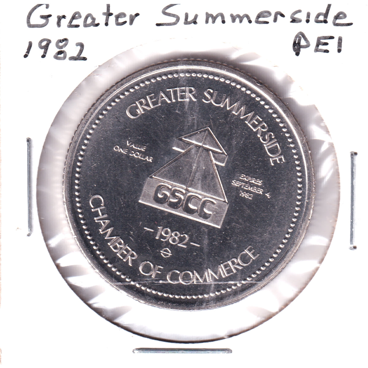 1982 Greater Summerside, PEI, Anne Dollar Token