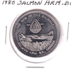 1980 Salmon Arm, BC, 75th Anniversary Trade Dollar Token: The Gem of the Shuswap