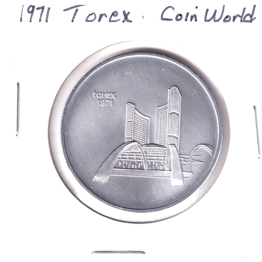 1971 Torex Medallion: Coin World, Linn's Weekly Stamp News, Sidney, Ohio