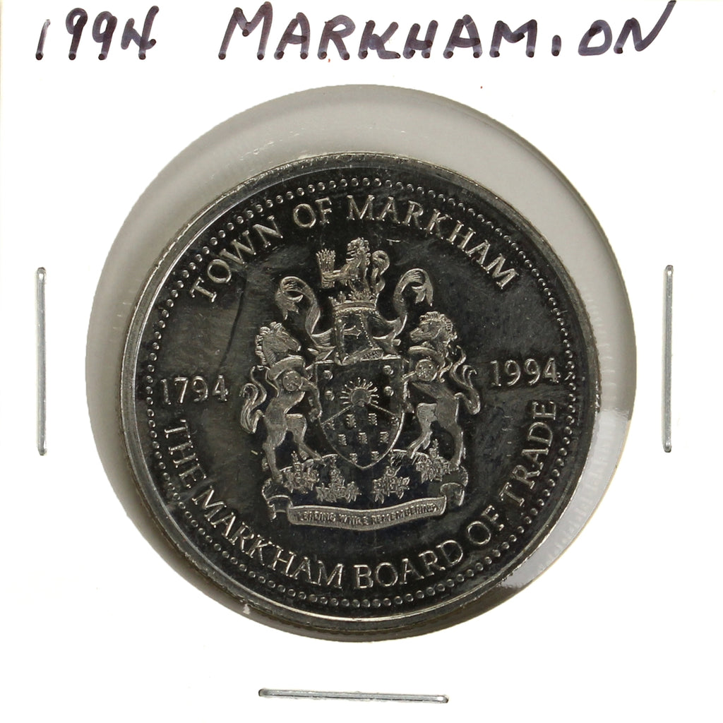 1994 Markham, ON, Two Dollar Trade Token: William Moll Berczy