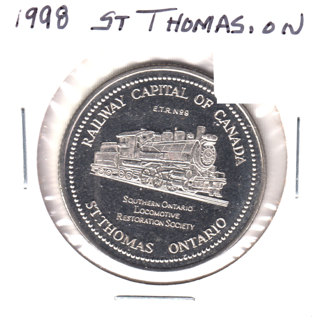 1998 St Thomas Trade Dollar Token - Elgin County Railway Museum