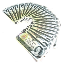 24x Sequential 1973 Canada $1 Notes, Crow-Bouey, 24Pcs