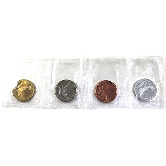 Set of 1973 PEI Confederation Medallions Made from 4 Different Metals, 4Pcs