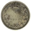 1870 Wide 0 Canada 10-cents VG-F (VG-10) Impaired