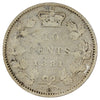 1881H Obv. 2 Canada 10-cents F-VF (F15) Impaired