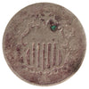 1868 USA Nickel About Good (AG3) Impaired