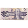 BC-57a-N1-iii 1989 $10 Thiessen-Crow, 3 Digit RADAR, BDE, Circ