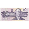 BC-57b-N1-iii 1989 Canada $10 Bonin-Thiessen, 3 Digit RADAR, BEE, VF (Tear)