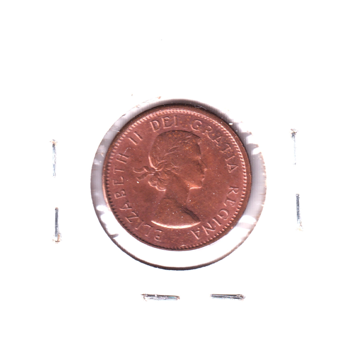 1962 Harp Variety Canada 1-cent, Circulated