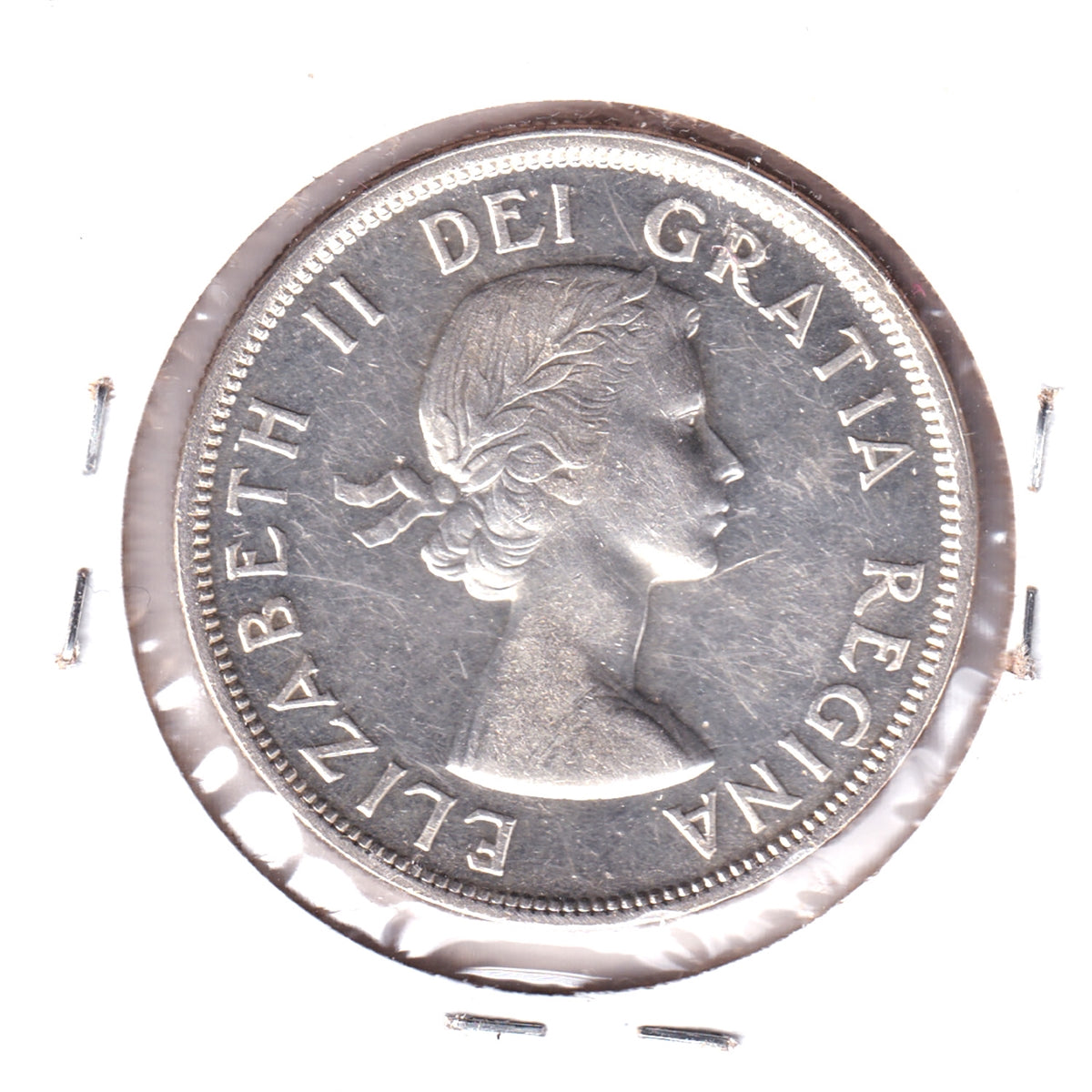 1956 Canada Dollar EF-AU (EF45) Scratched, toned, or impaired