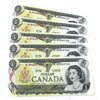 Lot of 5x Sequential 1973 Canada $1 Notes, Crow-Bouey, 5Pcs