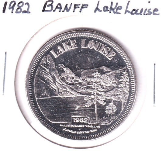 1982 Banff Lake Louise Dollar Trade Token
