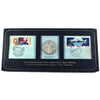 1975 Apollo-Soyuz Space Mission Sterling Silver Medallion & Stamp Set (Missing Booklet)