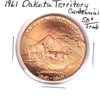 1961 Dakota Territoy Centennial 50-cent Trade Token (Spots, mark)