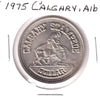 ERROR 1975 Calgary Stampede Dollar Trade Token: Calgary Centennial (Toning)