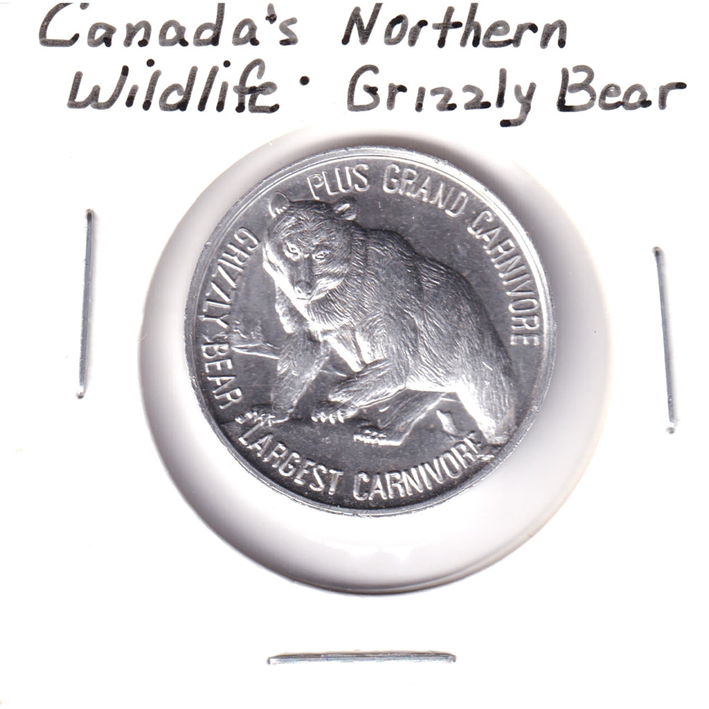 Canada's Northern Wildlife Medallion: Grizzly Bear, Largest Carnivore