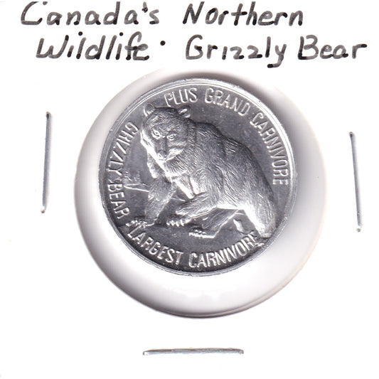 Canada's Northern Wildlife Medallion: Grizzly Bear, Largest Carnivore