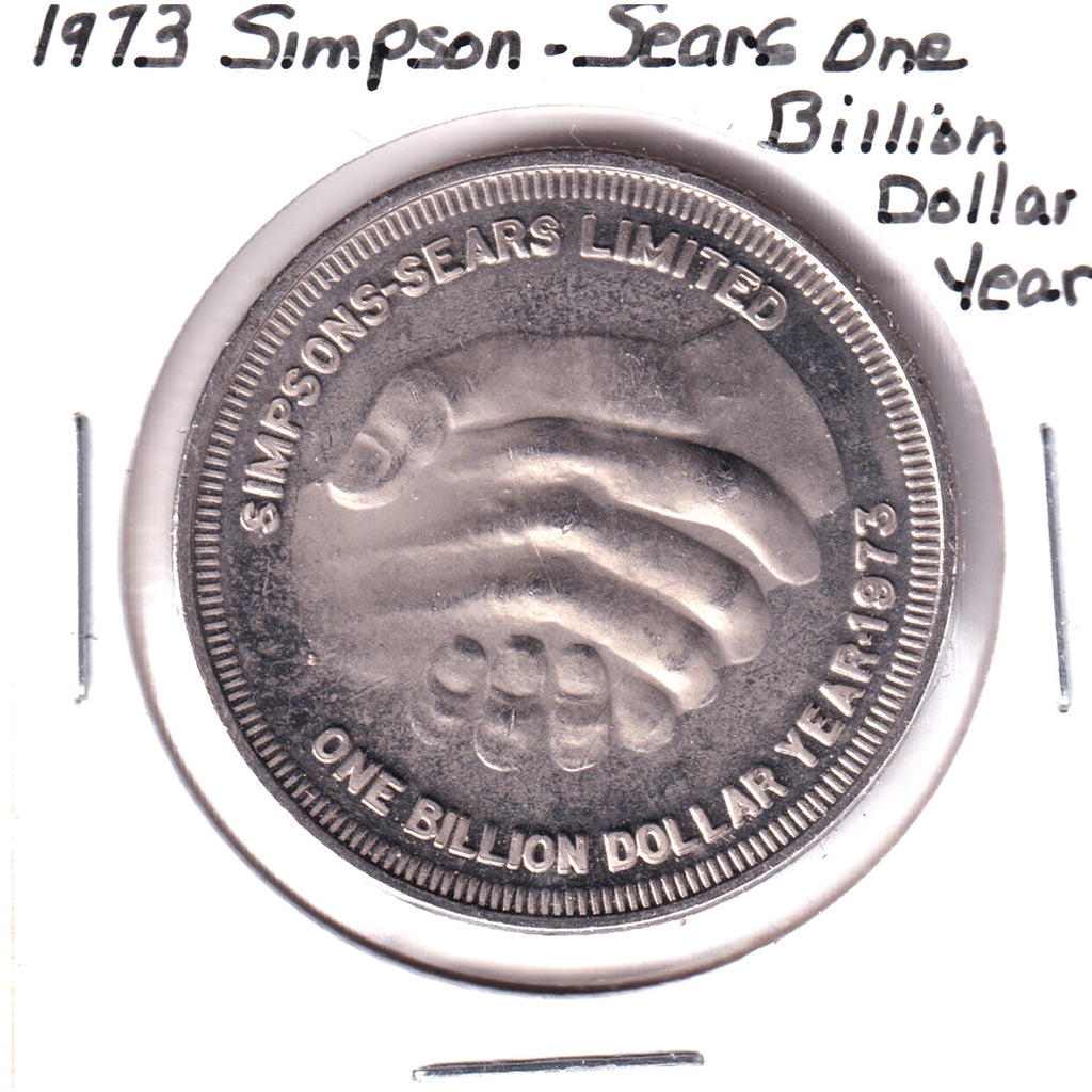 1973 Simpsons-Sears One Billion Dollar Year Medallion