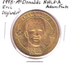 1998 McDonald's Canada Olympic Hockey Medallion: Adam Foote & Eric Desjardins