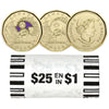 2022 Canada $1 Mixed Oscar Peterson Original Roll of 25pcs