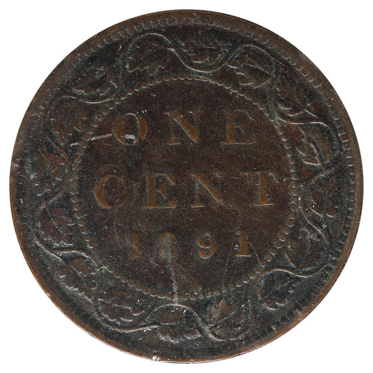 1891 SDSL Obv. 3a Canada 1-cent