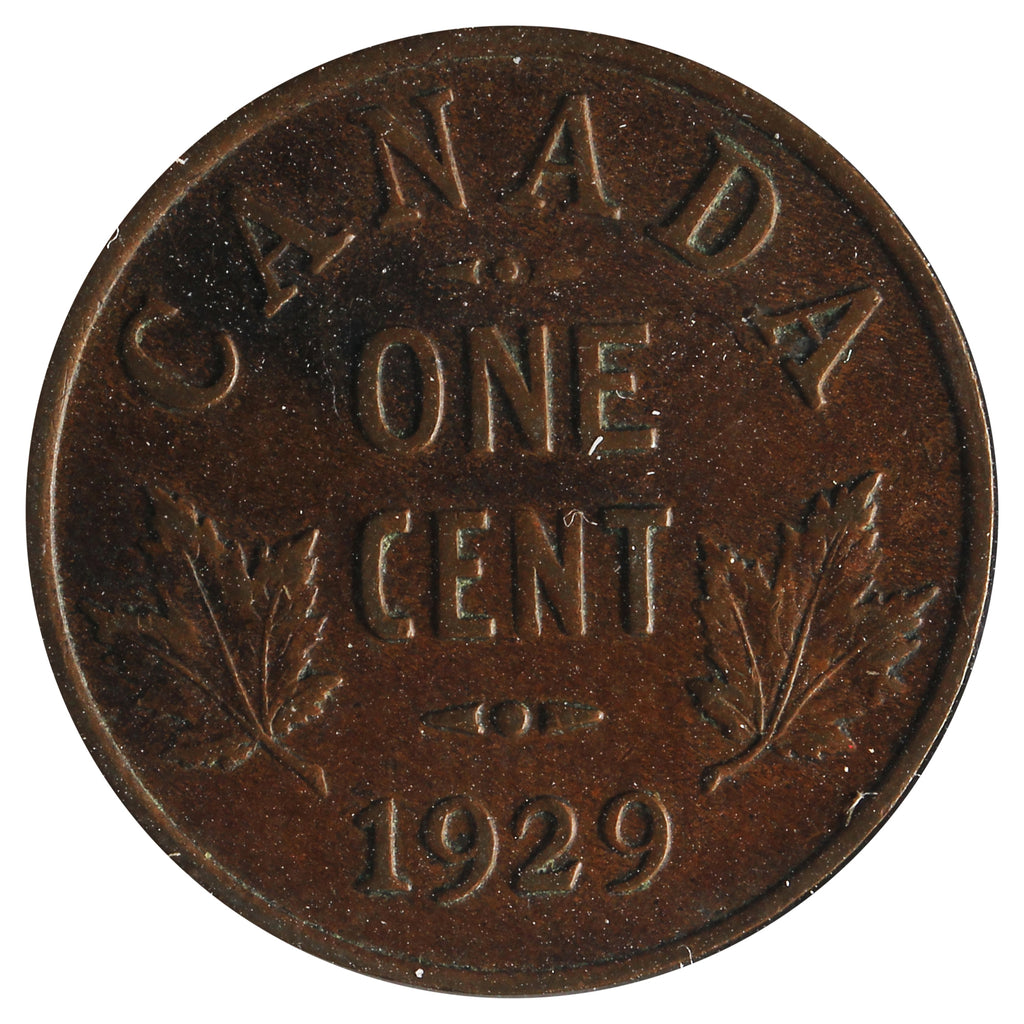 1929 High 9 Canada 1-cent VF-EF (VF30) Impaired