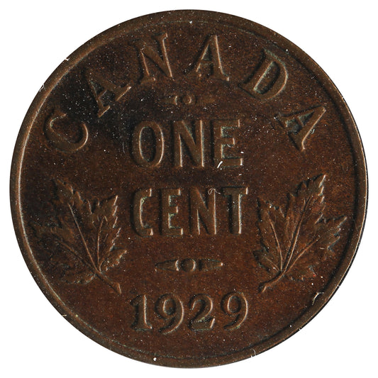 1929 High 9 Canada 1-cent VF-EF (VF-30) Impaired