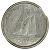 ERROR 1962 Canada 10-cents Clipped Planchet