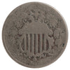 1867 No Rays USA Nickel G-VG (G6) Impaired