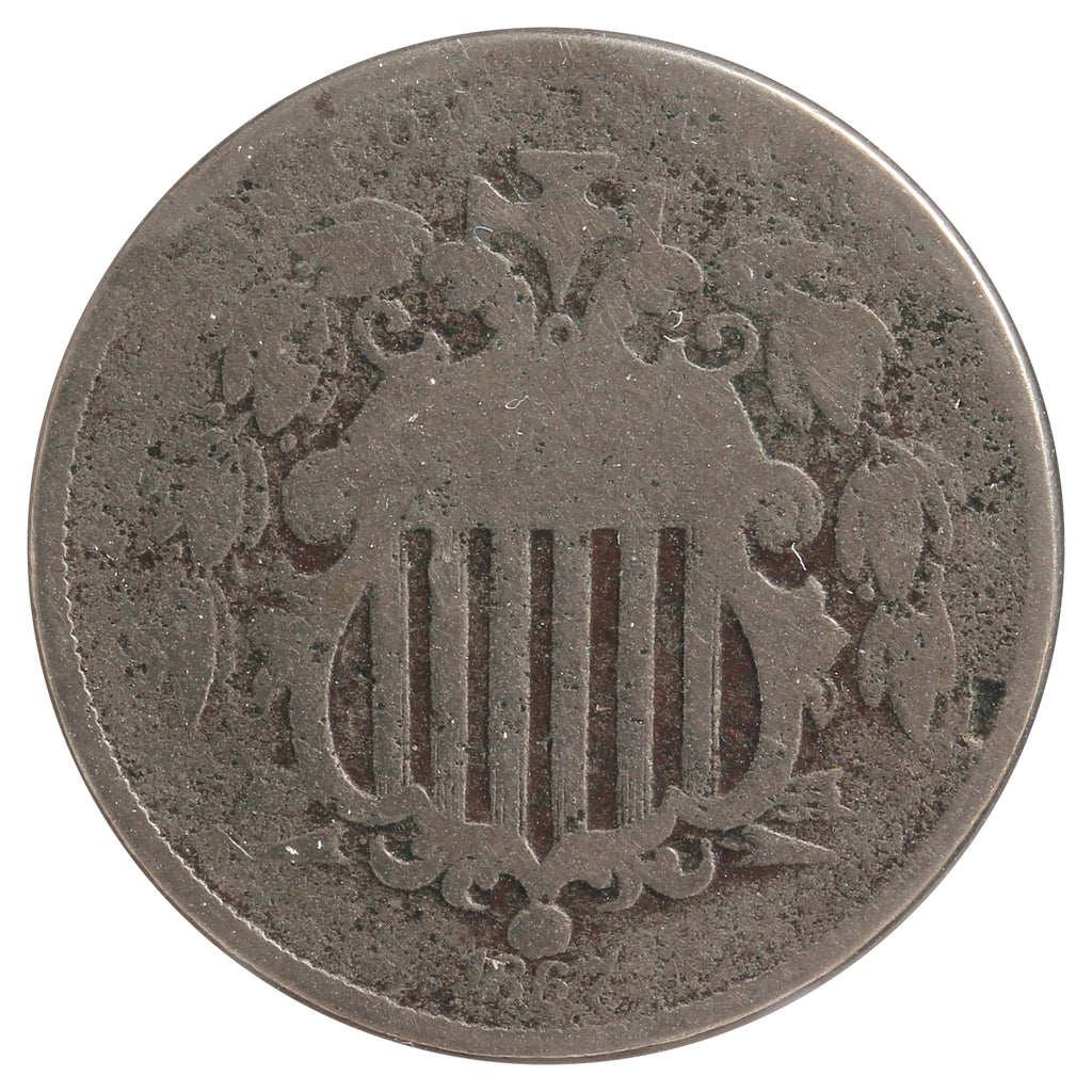1867 No Rays USA Nickel G-VG (G6) Impaired