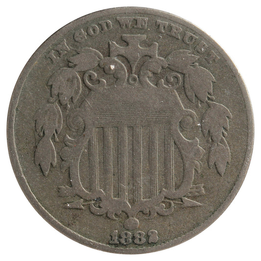 1882 USA Nickel F-VF (F15) Impaired
