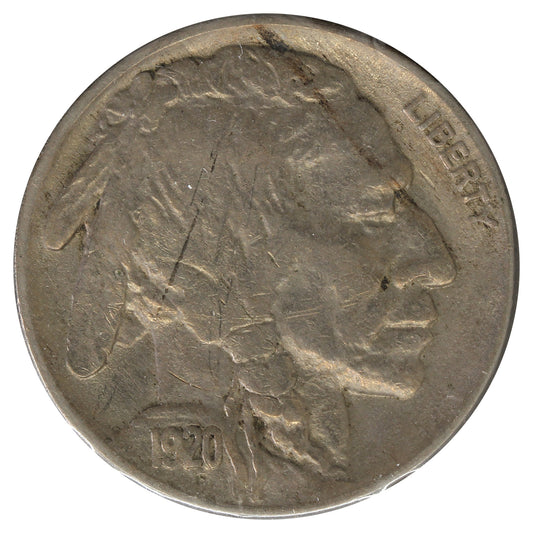 1920 USA Nickel EF-AU (EF45) Scratched