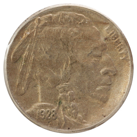 1928 S USA Nickel Almost Uncirculated (AU50) Scratched