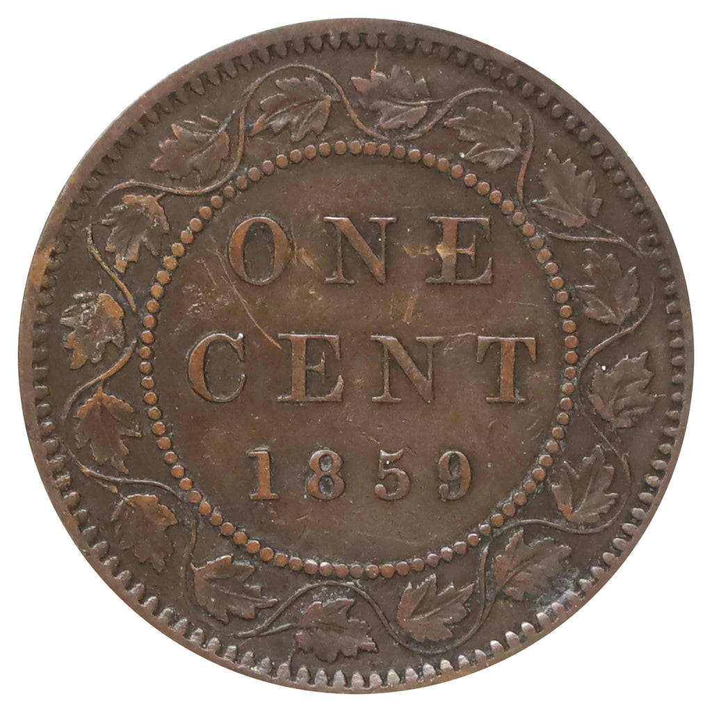 1859 DP N9 #1 Canada 1-cent Very Fine (VF20) Scratched, marks, or impaired