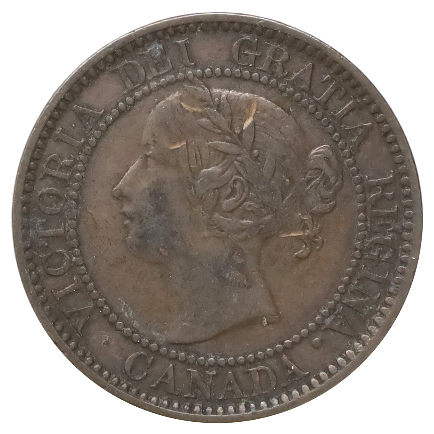 1859 DP N9 #1 Canada 1-cent Very Fine (VF20) Scratched, marks, or impaired
