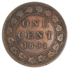 1891 LDLL Obv. 3 Canada 1-cent Extra Fine (EF40) Scratched, marks, or impaired