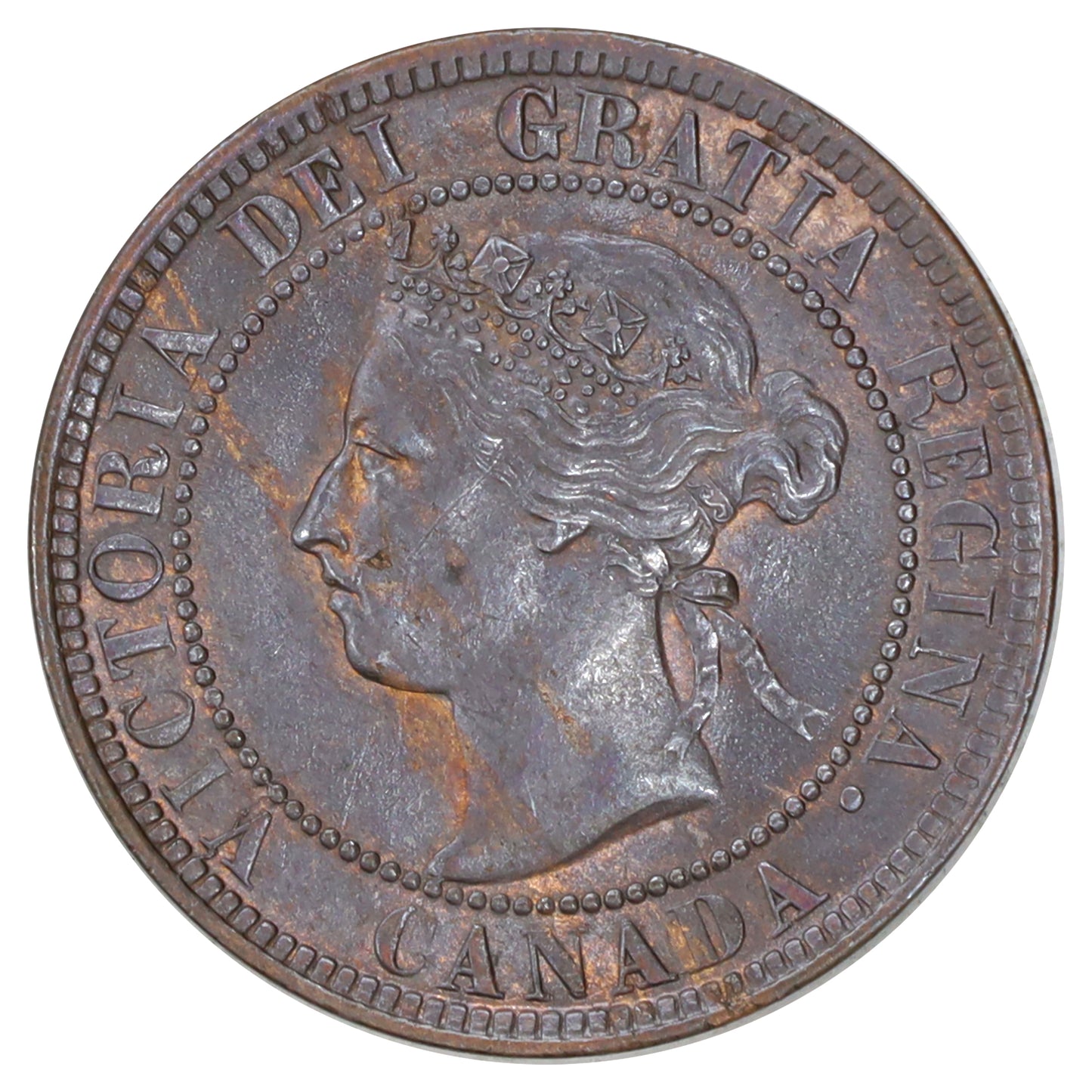 1897 Canada 1-cent Brilliant Uncirculated (MS63) Lustrous Brown