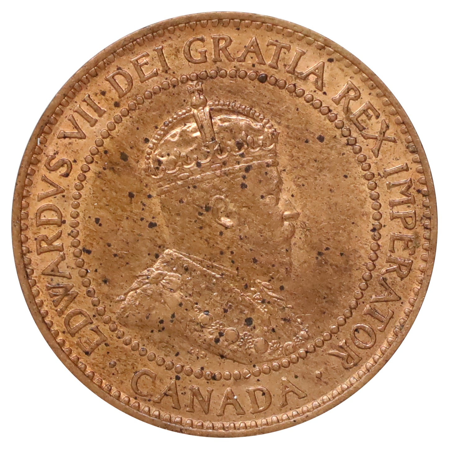 1908 Canada 1-cent Brilliant Uncirculated (MS63) Scratched, marks, or impaired