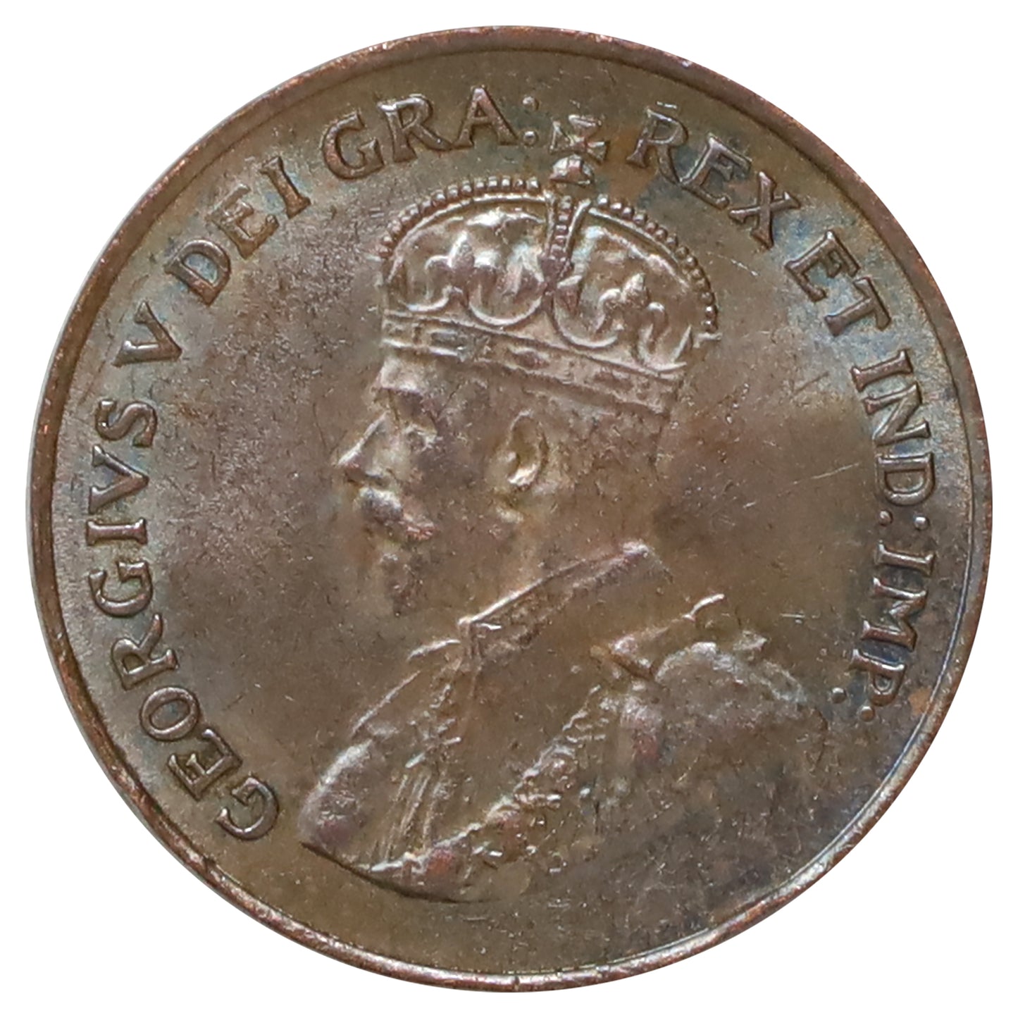 1921 Canada 1-cent UNC+ (MS62) Lustrous Brown