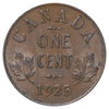 1925 Canada 1-cent Uncirculated (MS60) Lustrous Brown
