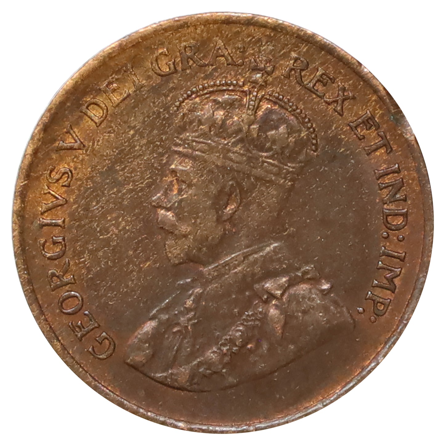 1927 Canada 1-cent Brilliant Uncirculated (MS63) Lustrous Brown (Scratched or impaired)