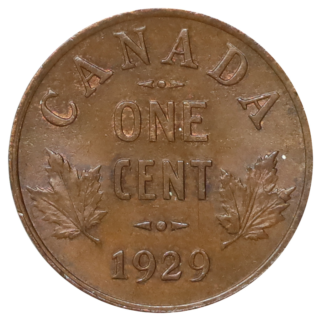 1929 Canada 1-cent Brilliant Uncirculated (MS64) Lustrous Brown